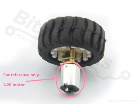 Wheel smart car rubber 43x19x3mm